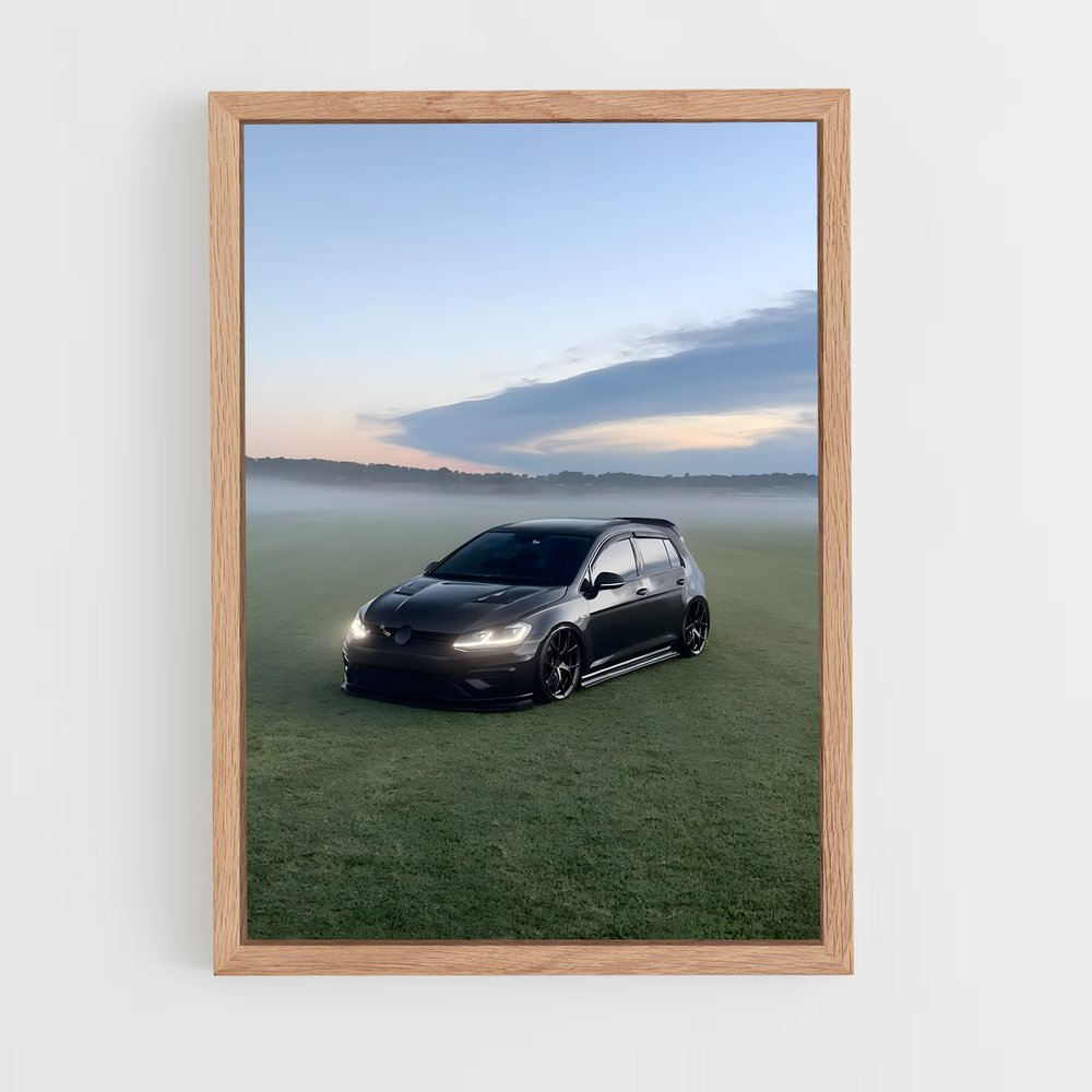 Poster Golf Noir Émeraude – affiche Volkswagen (vue 4)